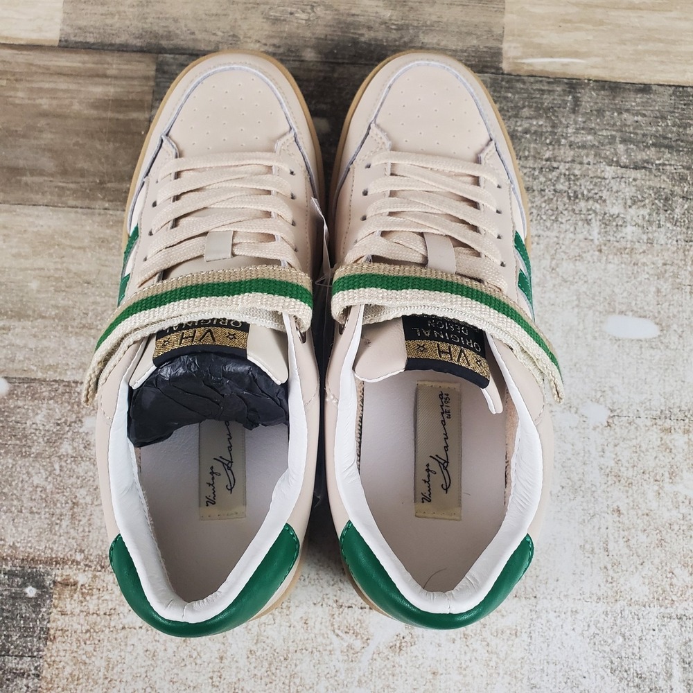 Vintage Havana Next 6 Womens Shoes Sz 7.5 Green Multi Leather Lace Up Sneakers - Picture 4 of 12